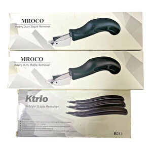 MROCO Ktrio Upholstery Staple Remover Lot of 3 Heavy Duty Puller Tools